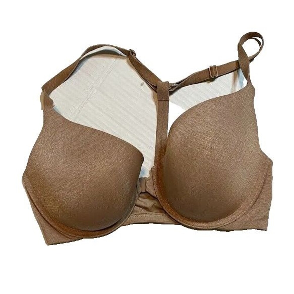 Victoria's Secret Beige Racerback Semi Demi/Demi Buste Underwire Bra SZ 34D